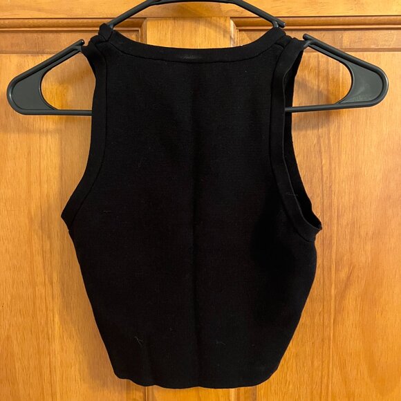 ZARA - Crop Top - Black - Size Small - NEVER WORN - Picture 2 of 2